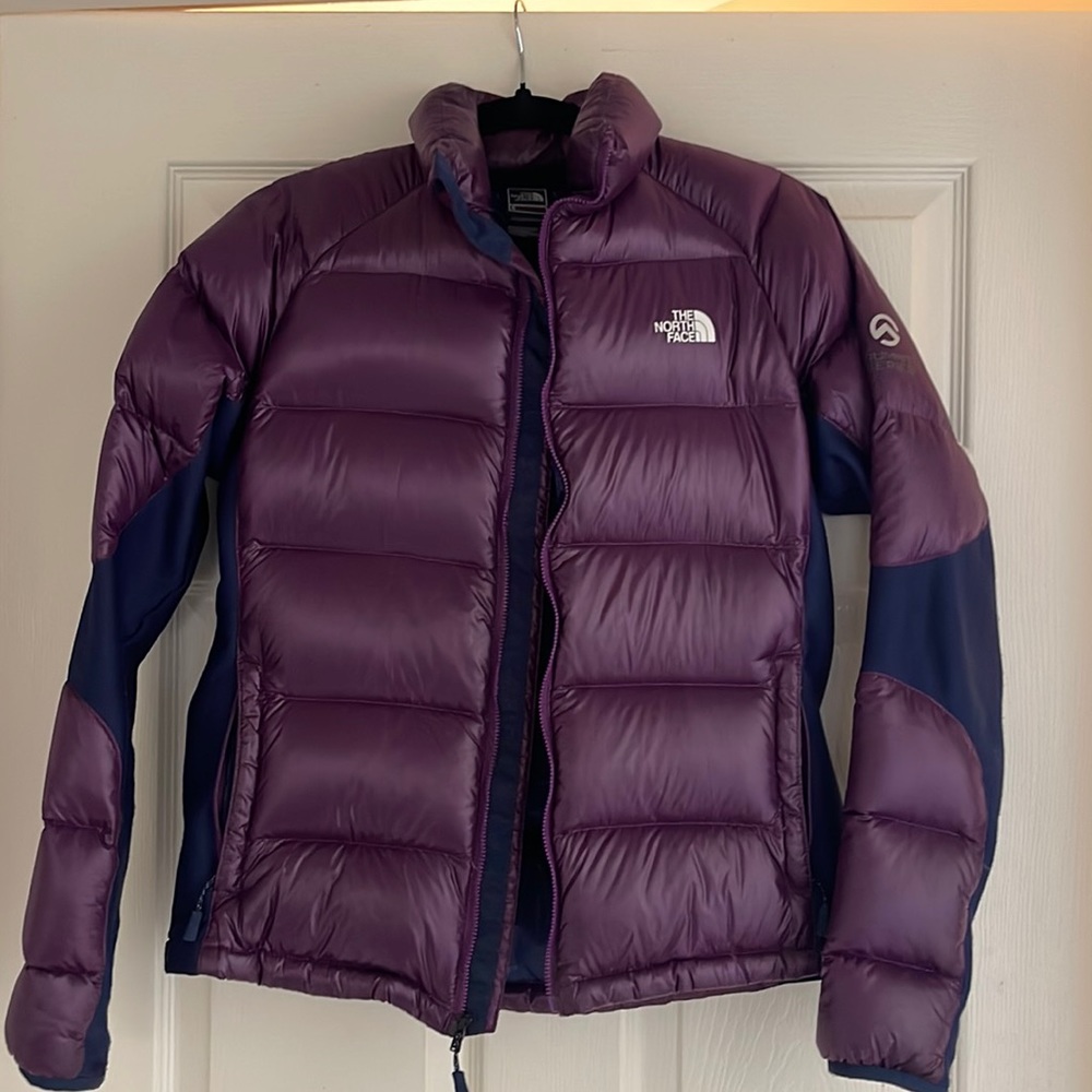 North Face purple winter jacket/puffer